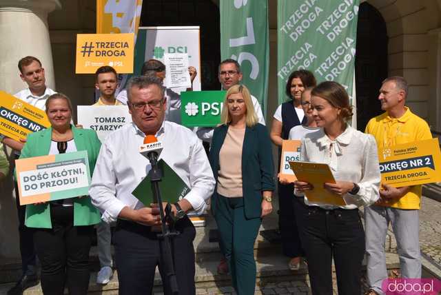 [WIDEO, FOTO] Ugrupowanie Trzecia Droga przedstawiło kandydatów do Sejmu i Senatu w tegorocznych wyborach parlamentarnych