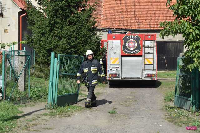 Pożar w Lutomi Dolnej [FOTO]