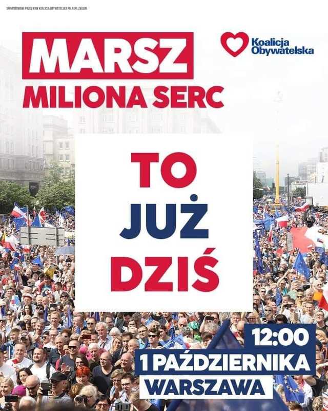 Marsz Miliona Serc. Autokary z powiatu świdnickiego już w Warszawie