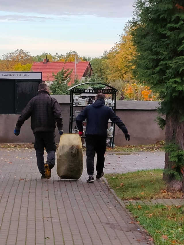 [FOTO] Uczniowie z Jaworzyny Śląskiej posprzątali zapomniane mogiły