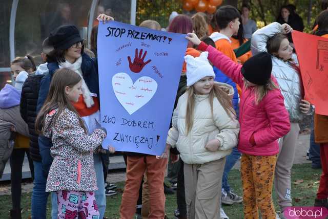 [WIDEO, FOTO] Udowodnili, że przemoc nie jest im obojętna. Marsz i piknik z okazji 19 dni przeciw przemocy w Żarowie