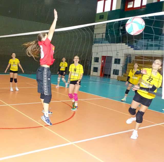 [FOTO] Dziewczyny z klas 7-8 rywalizowały w turnieju siatkówki
