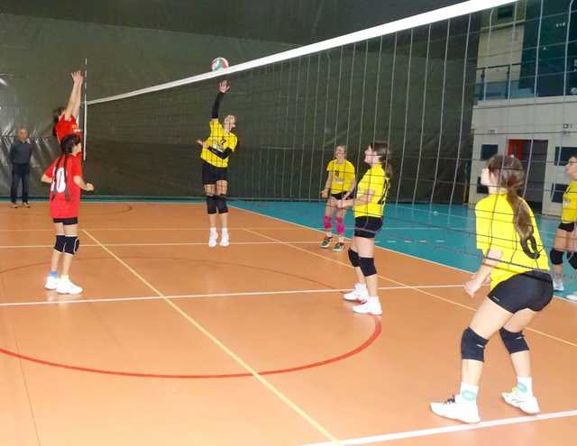 [FOTO] Dziewczyny z klas 7-8 rywalizowały w turnieju siatkówki