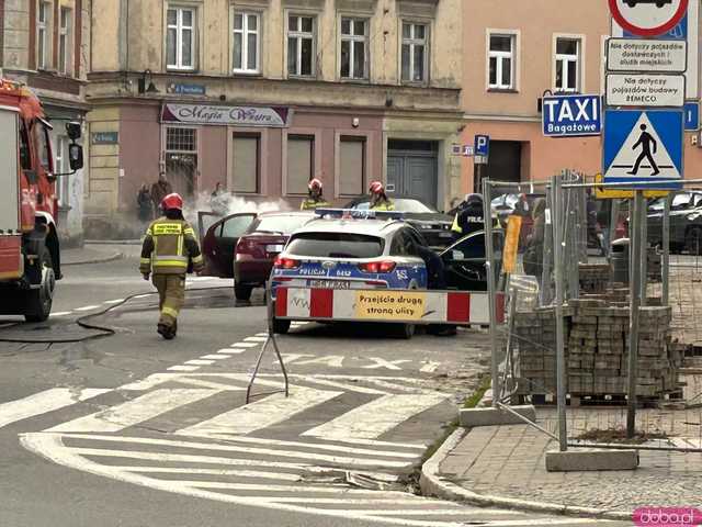 [FOTO] Pożar samochodu na ul. Konopnickiej