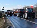 [WIDEO, FOTO] Rolnicy protestowali na krajowej piątce w Strzegomiu