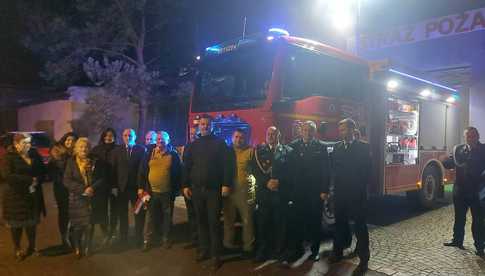 [FOTO] Strażackie wydarzenia w gminie Strzegom. Przywitano nowy wóz strażacki i udzielono absolutorium dla zarządu