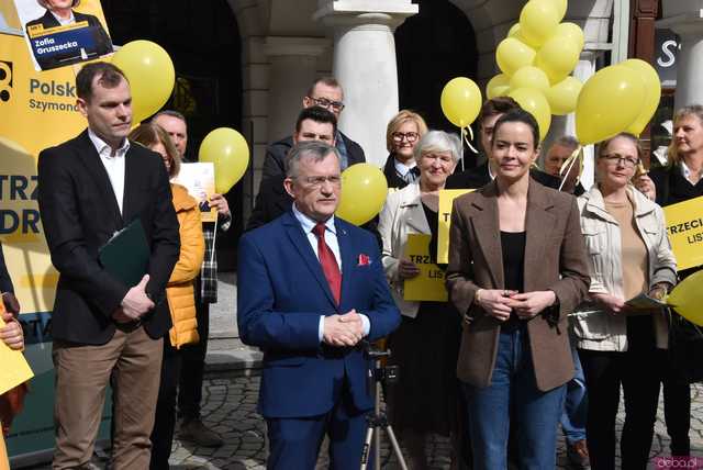 [WIDEO, FOTO] KWW Trzecia Droga zaprezentował kandydatów do rady powiatu. Wspierała ich posłanka Leo