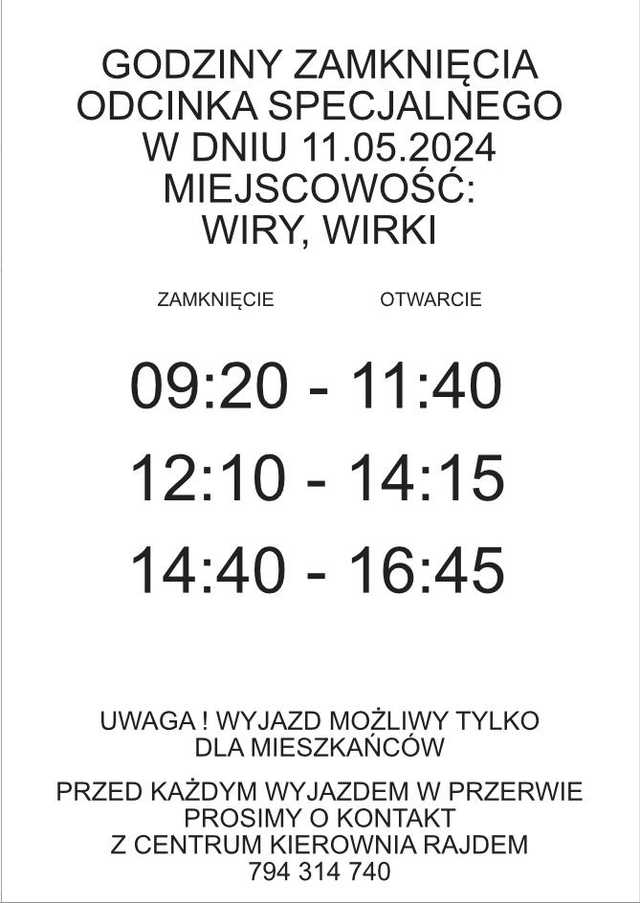 UWAGA! Przez drogi gminy Marcinowice przejadą Rajdowe Mistrzostwa Dolnego Śląska. Będą utrudnienia