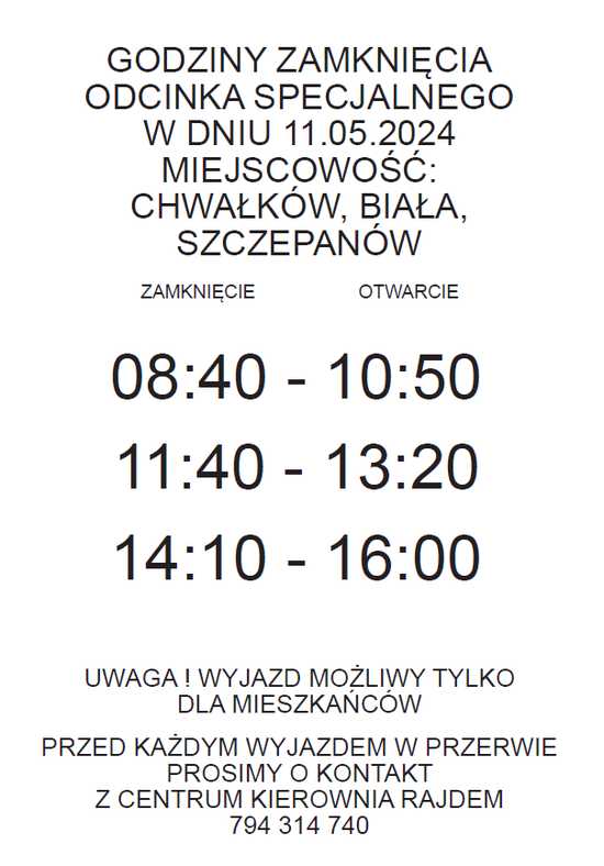 UWAGA! Przez drogi gminy Marcinowice przejadą Rajdowe Mistrzostwa Dolnego Śląska. Będą utrudnienia