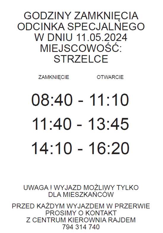 UWAGA! Przez drogi gminy Marcinowice przejadą Rajdowe Mistrzostwa Dolnego Śląska. Będą utrudnienia