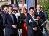 [WIDEO/FOTO] Wałbrzych był zapomniany przez Boga i ludzi. Mateusz Morawiecki poparł kandydaturę Michała Dworczyka do Parlamentu Europejskiego