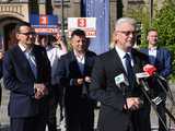 [WIDEO/FOTO] Wałbrzych był zapomniany przez Boga i ludzi. Mateusz Morawiecki poparł kandydaturę Michała Dworczyka do Parlamentu Europejskiego