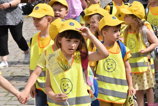[WIDEO/FOTO] Żółty Marsz Nadziei okrążył świdnicki rynek na zwieńczenie VI edycji Pól Nadziei. Okrągły jubileusz obchodziło TPC Hospicjum