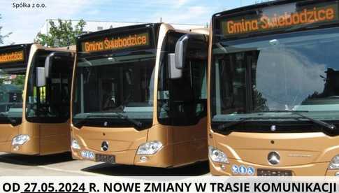 UWAGA! Od 27 maja świebodzickie autobusy ponownie obsłużą przystanki przy ul. Wałbrzyskiej