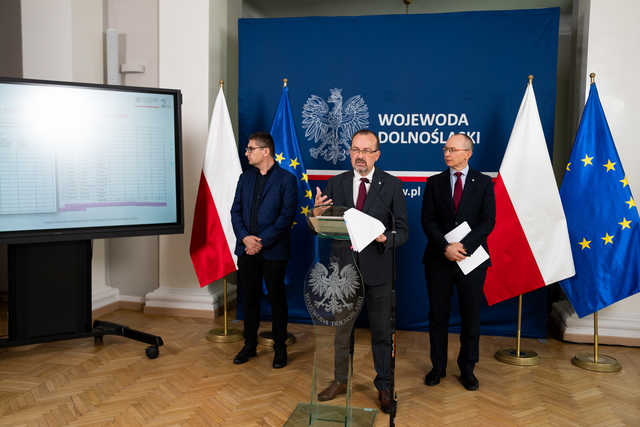 Konferencja Prasowa Wojewody Dolnośląskiego dotycząca raportów z audytu