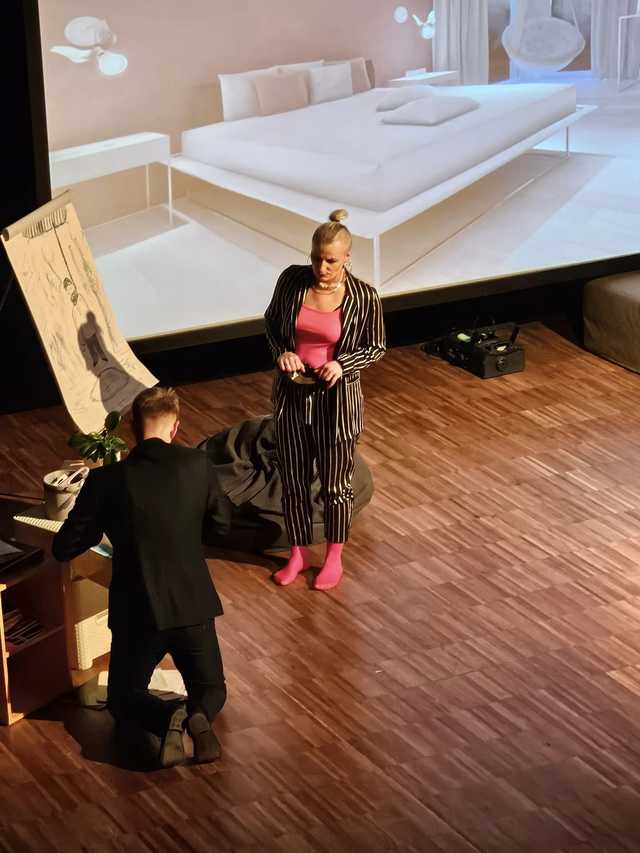 [FOTO] Upiór w teatrze wystawiony w Strzegomiu