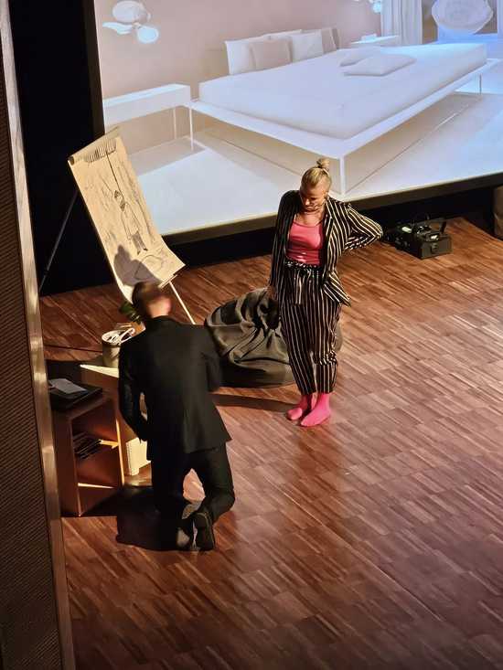 [FOTO] Upiór w teatrze wystawiony w Strzegomiu