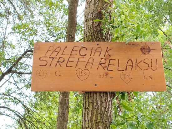[FOTO] Młodzi mieszkańcy Przyłęgowa wykonali samodzielnie z drewnianych palet strefę relaksu