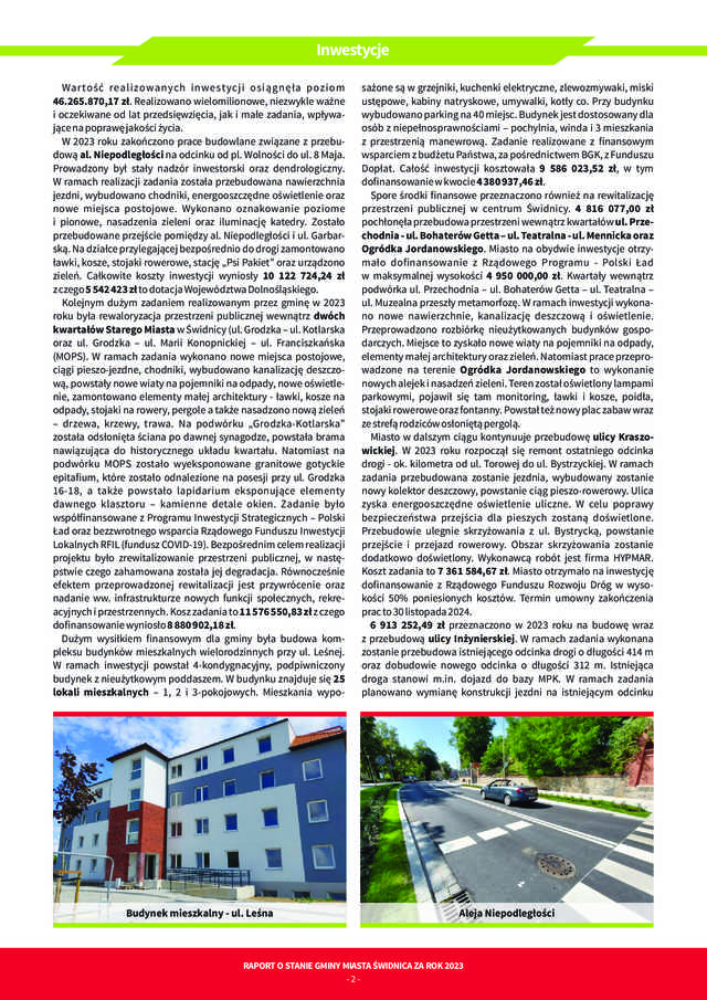 Prezydent Świdnicy z absolutorium za wykonanie budżetu. Przedstawiono raport o stanie miasta [PREZENTACJA]