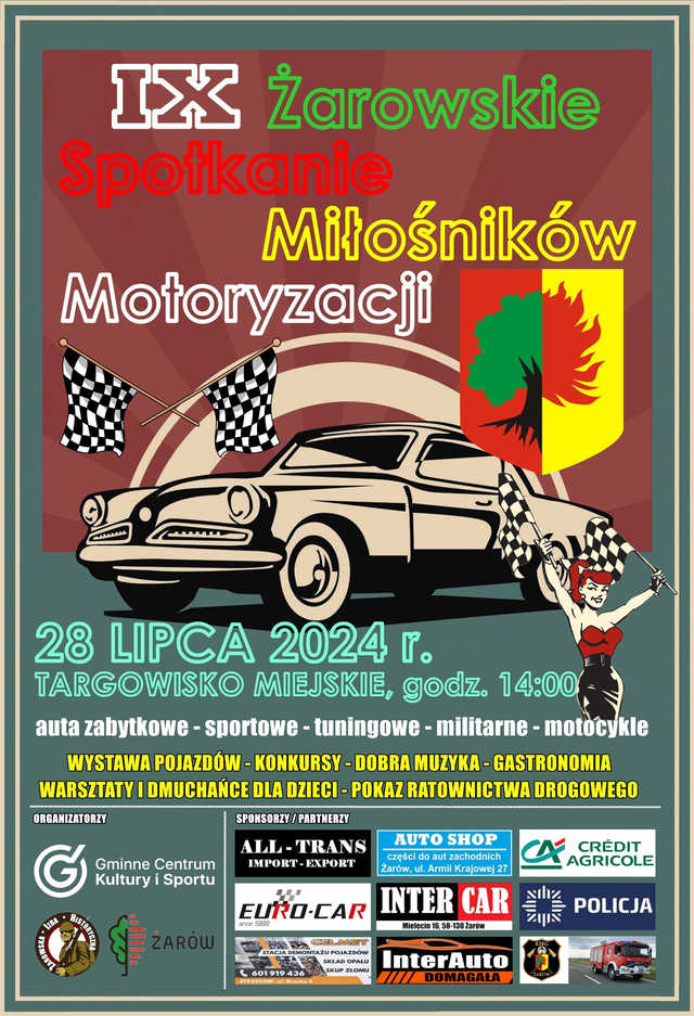 Miłośnicy motoryzacji spotkają się pod koniec lipca w Żarowie. Ruszają zgłoszenia [SZCZEGÓŁY]