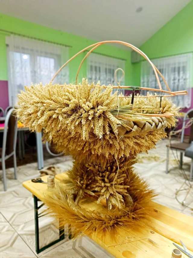 [FOTO] Mieszkańcy gminy Żarów przygotowują dożynkowe wieńce 