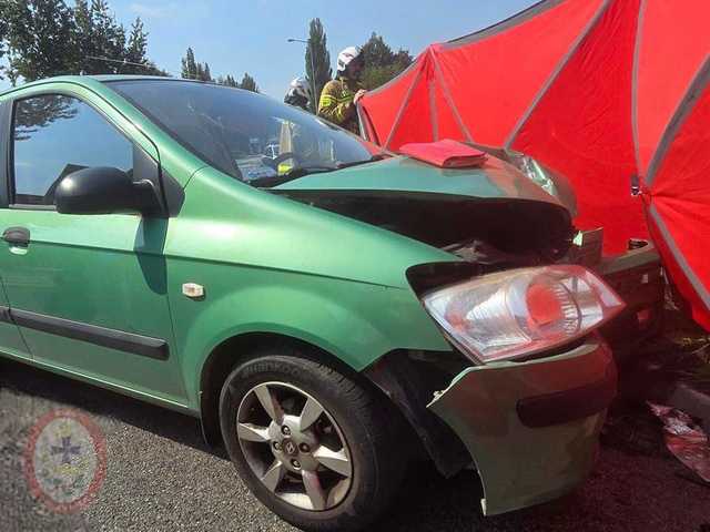 [FOTO] Tragedia na Esperantystów. Kierowca zmarł na miejscu