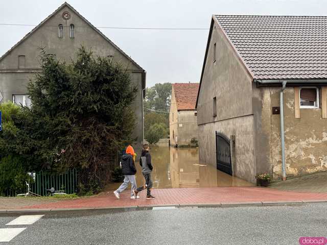 [FOTO, VIDEO] Dynamiczna sytuacja powodziowa w gm. Marcinowice. Najbardziej ucierpiał Zebrzydów i Strzelce