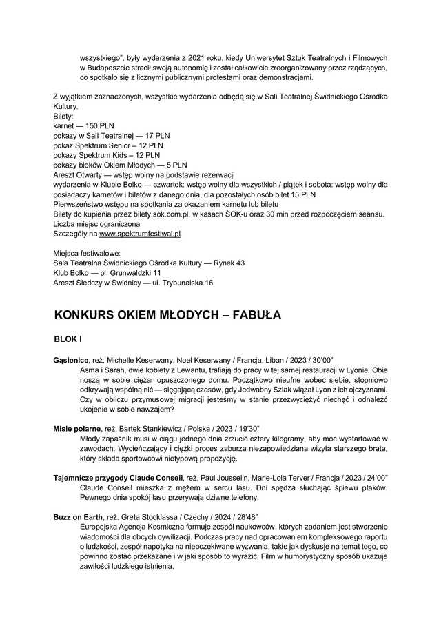 Znamy program X Festiwalu Filmowego Spektrum! W tym roku czeka nas jubileuszowa edycja