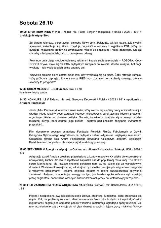Znamy program X Festiwalu Filmowego Spektrum! W tym roku czeka nas jubileuszowa edycja
