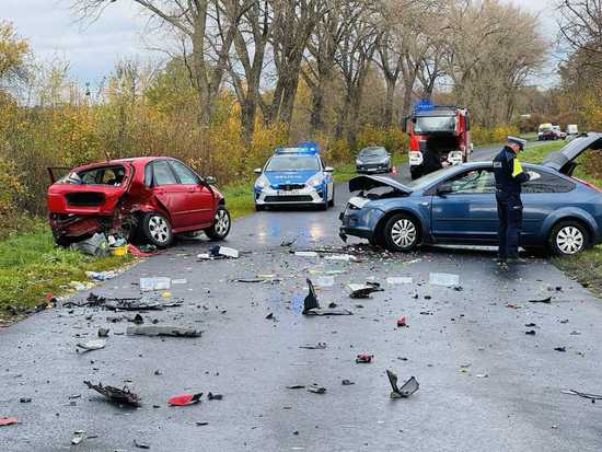 [FOTO] Wypadek między Bojanicami a Lutomią