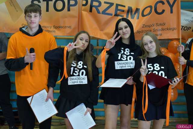 [WIDEO/FOTO] Wspólnie przemaszerowali i wystąpili przeciwko przemocy. Podsumowano kolejną edycję kampanii w Żarowie
