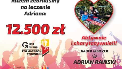 Ile uzbierano na leczenie Adriana podczas 9. RST Półmaratonu Świdnickiego?