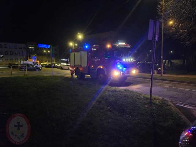 Nocny pożar Żabki
