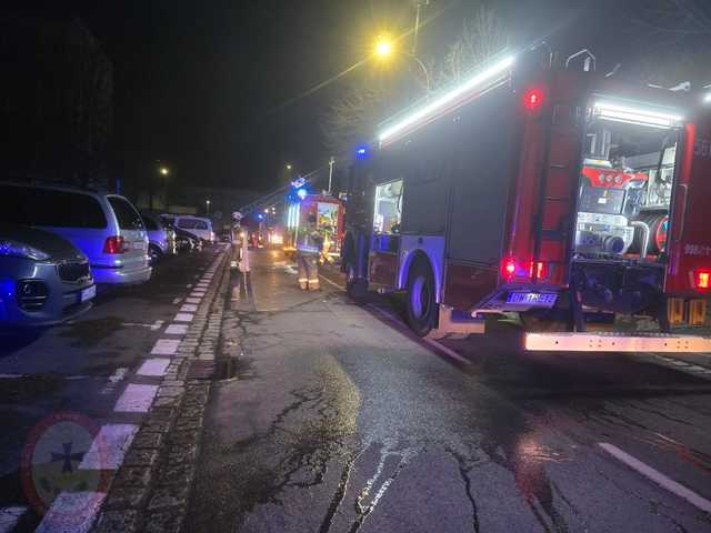 Nocny pożar Żabki