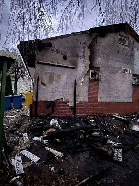 Nocny pożar Żabki