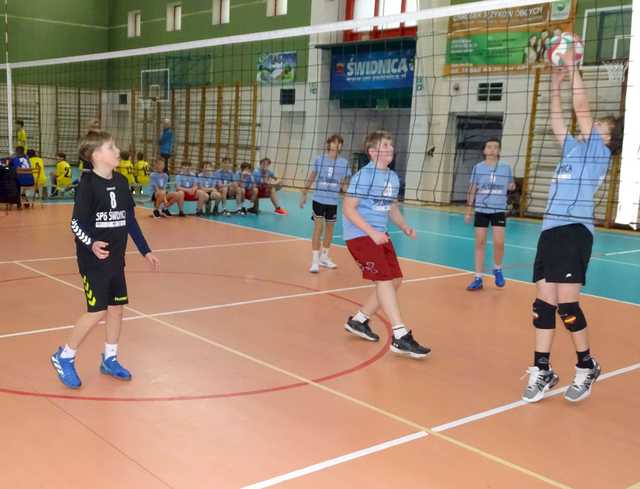 [FOTO] Chłopcy z klas 6 rywalizowali w siatkarskim turnieju czwórek