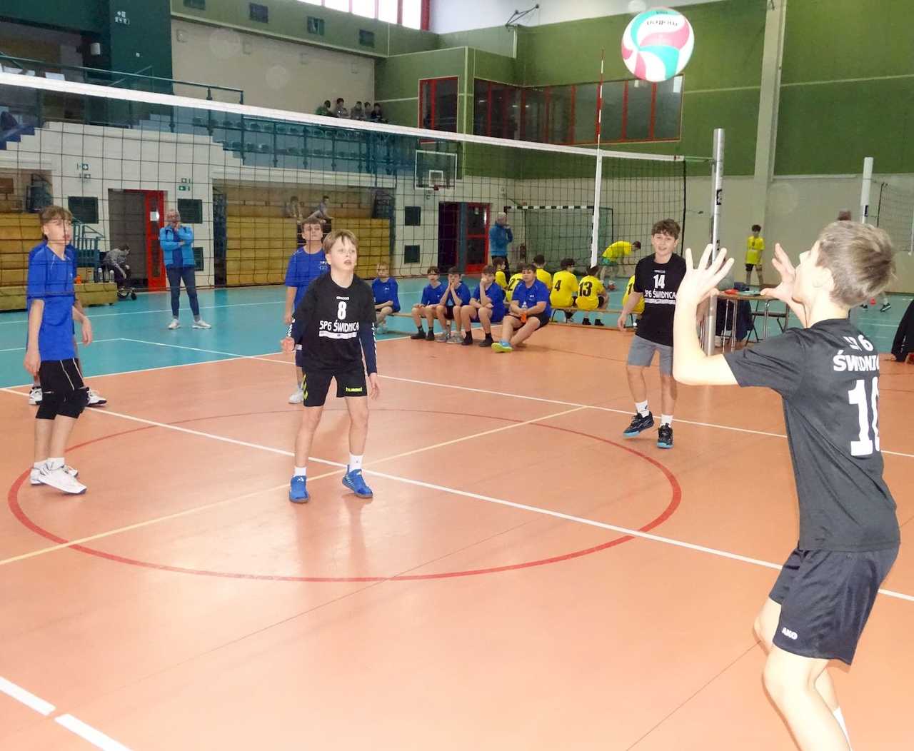 [FOTO] Chłopcy z klas 6 rywalizowali w siatkarskim turnieju czwórek