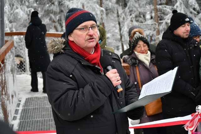 [WIDEO/FOTO] Nowa wieża widokowa oficjalnie otwarta! Rozpościera się z niej okazały widok na okolicę