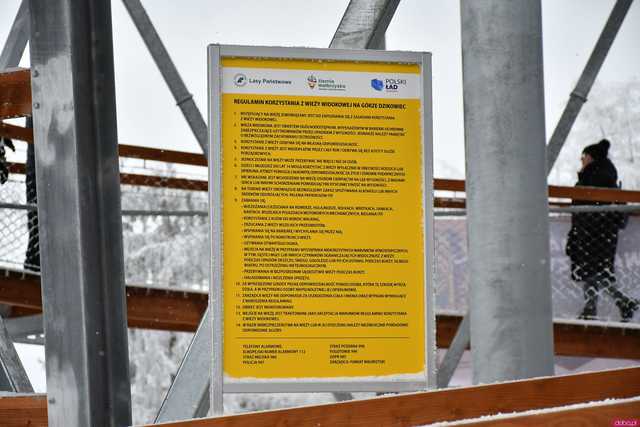 [WIDEO/FOTO] Nowa wieża widokowa oficjalnie otwarta! Rozpościera się z niej okazały widok na okolicę