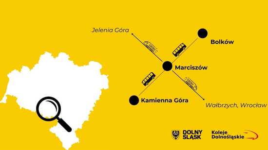 Koleje Dolnośląskie zapowiadają uruchomienie połączeń autobusowych. Załapał się również nasz powiat [MAPA]