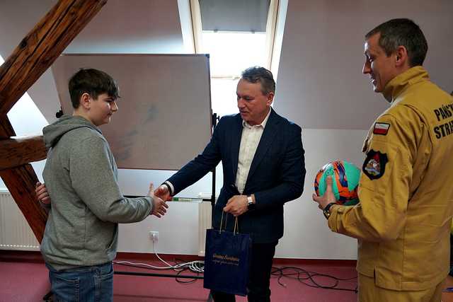 Michał Fornal laureatem gminnych eliminacji w konkursie Młodzież zapobiega pożarom