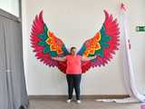 [WIDEO/FOTO] W Zespole Szkół Specjalnych odsłonięto nowy mural. Przedstawia skrzydła mocy