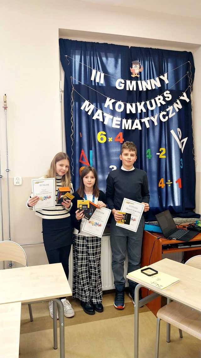 [FOTO]  III Gminny Konkurs Matematyczny rozstrzygnięty