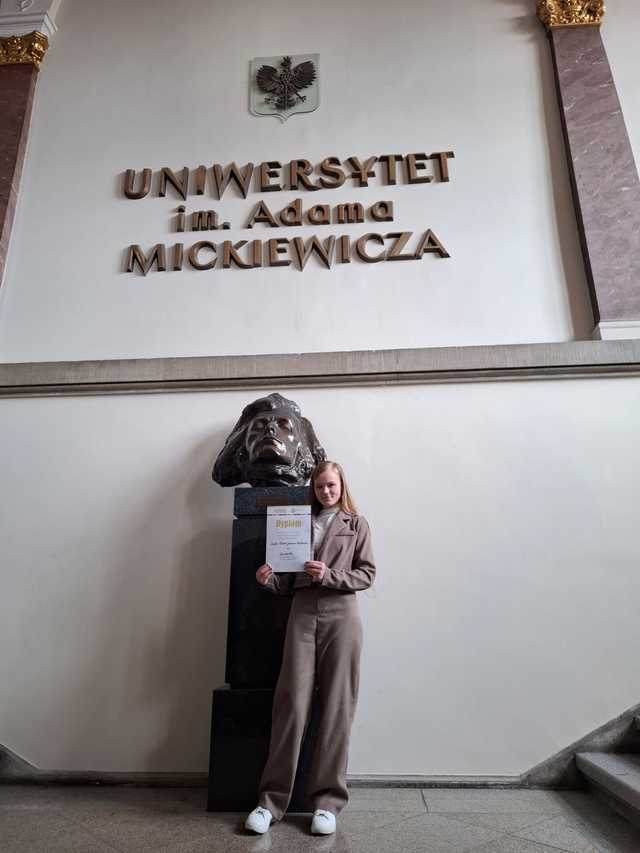 [FOTO] Sukces uczennicy III LO na 48. Ogólnopolskiej Olimpiadzie Języka Niemieckiego