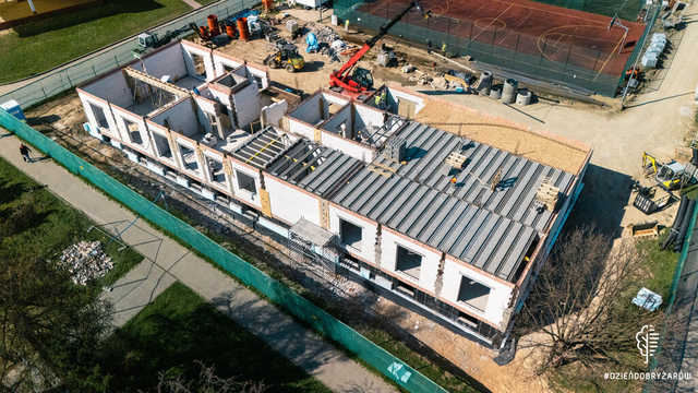 [FOTO] Postępuje budowa nowego hotelu i siłowni. To inwestycja za ponad 8,5 mln złotych