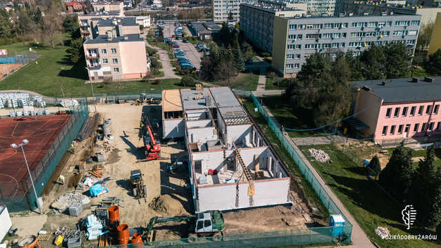 [FOTO] Postępuje budowa nowego hotelu i siłowni. To inwestycja za ponad 8,5 mln złotych