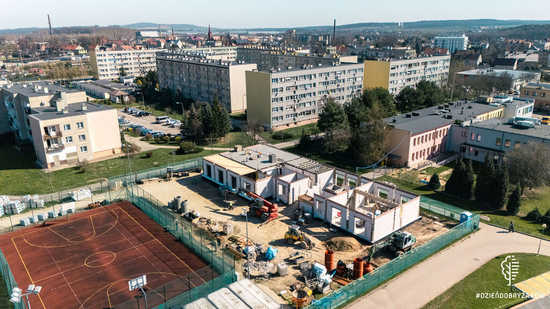 [FOTO] Postępuje budowa nowego hotelu i siłowni. To inwestycja za ponad 8,5 mln złotych