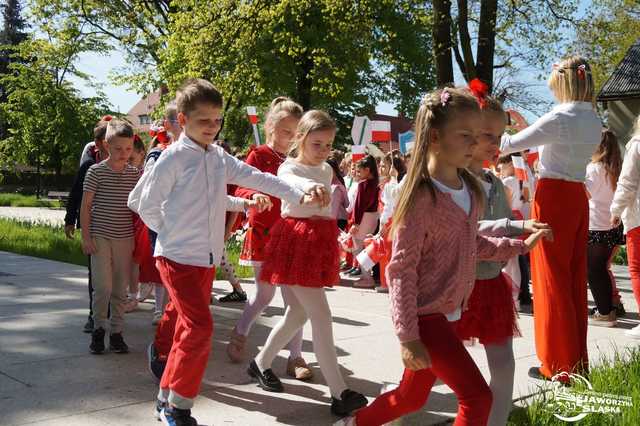 [FOTO] Uczniowie z Jaworzyny Śląskiej celebrowali Święto Konstytucji 3 Maja