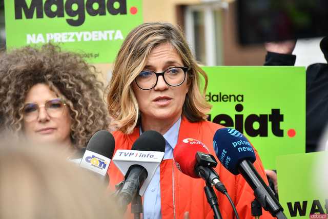 [WIDEO/FOTO] Wicemarszałek Magdalena Biejat spotkała się z mieszkańcami i poruszyła bieżące kwestie polityczne i gospodarcze