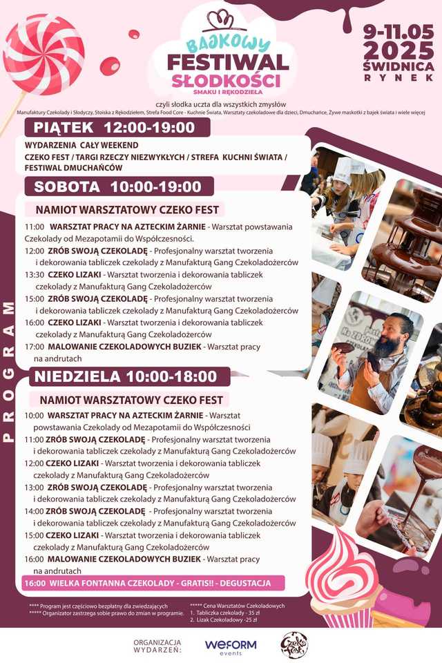 [WIDEO/FOTO] Prawdziwy raj dla łasuchów. Trwa Bajkowy Festiwal Słodkości w Świdnicy